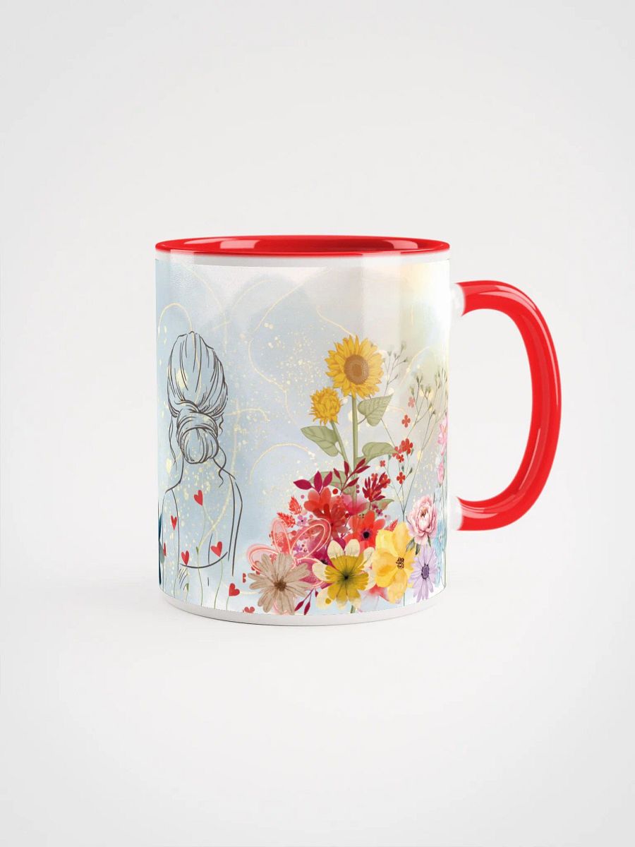 Girl with flowers mug product image (1)