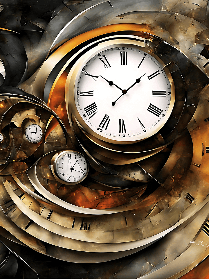 Time Confusion-12 | Canvas Artistic Wall Painting product image (1)