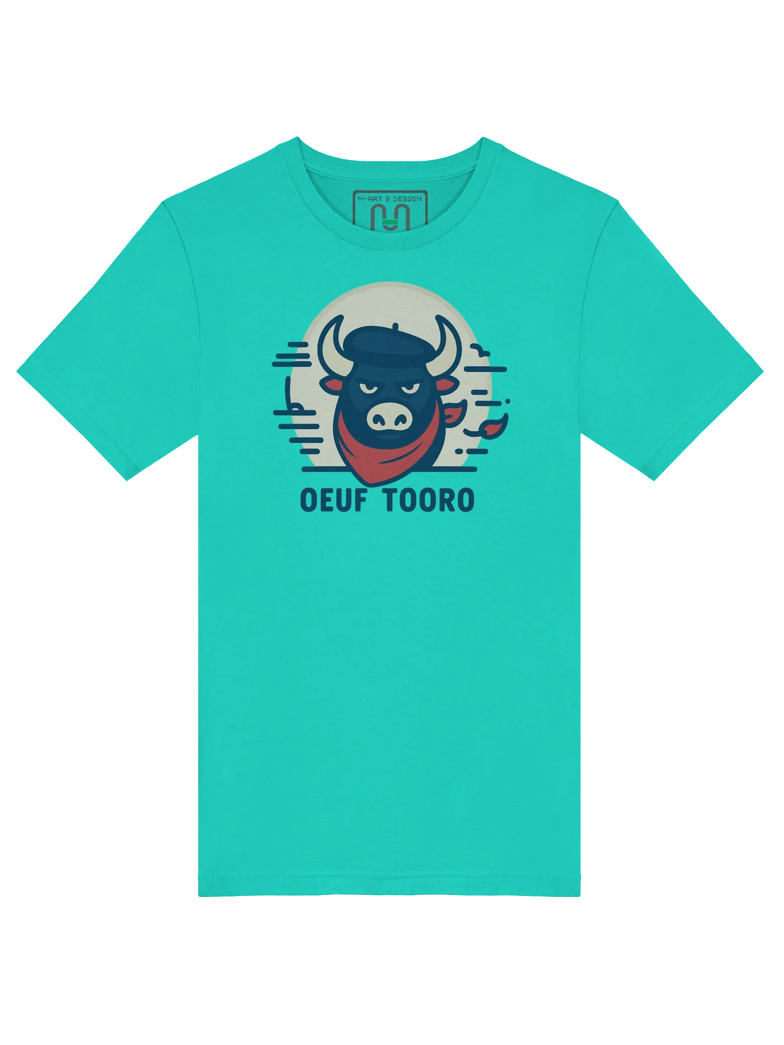 French Bull Graphic T-Shirt – OEUF TOORO by M-Art & Design product image (45)