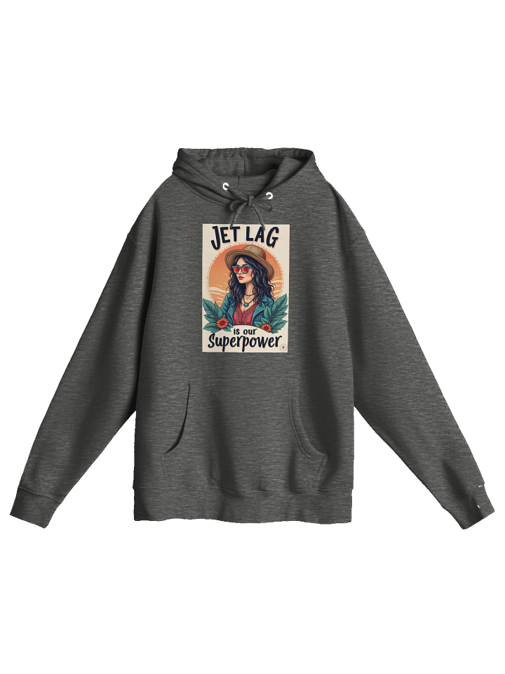 Jet Lag Superpower Hoodie – Travel Streetwear Style product image (1)
