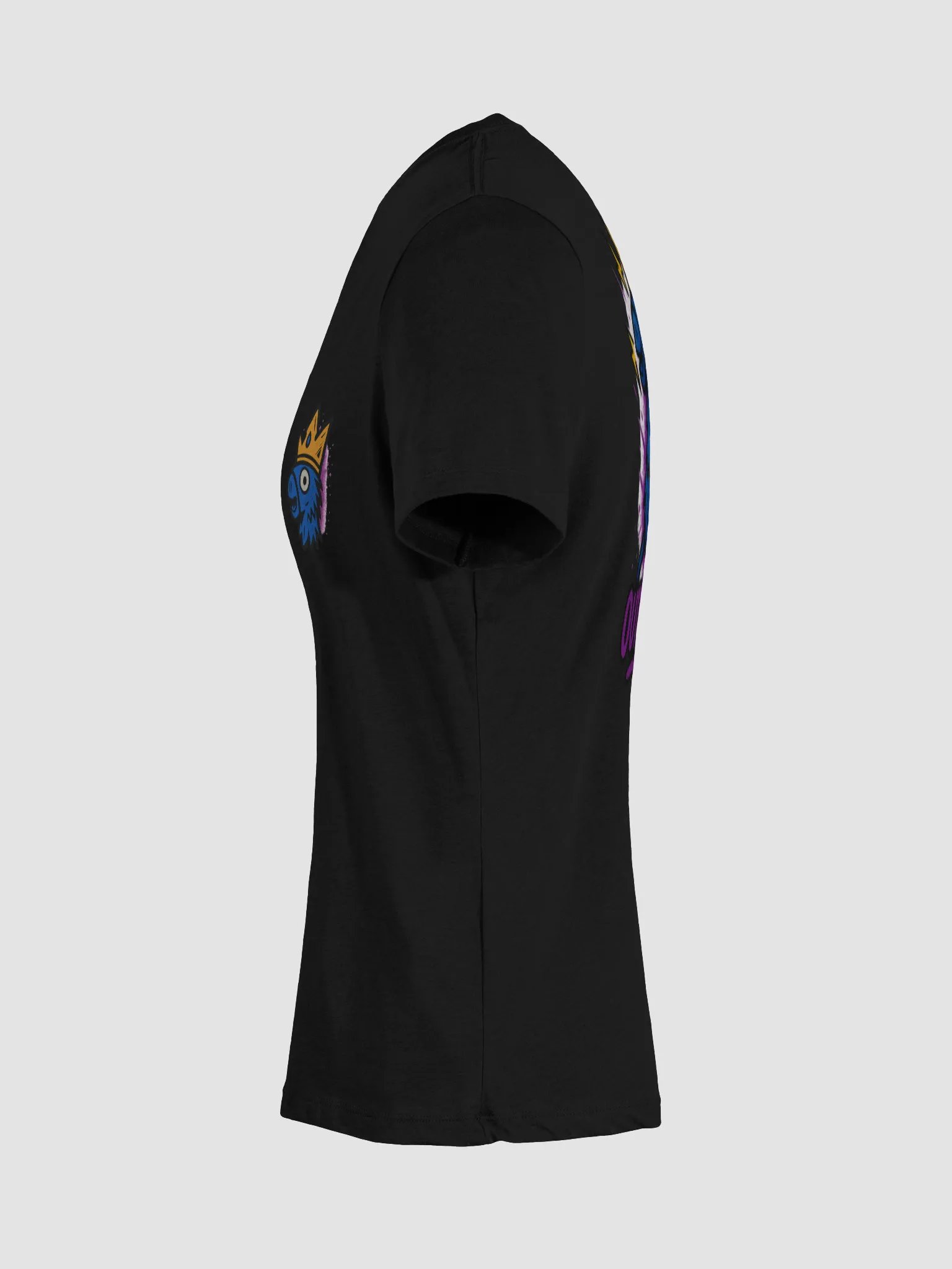 Outplayed Women’s V-Neck Tee – Clean Badge / Back Blas product image (47)