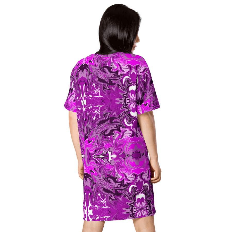 Pink Swirl T-Shirt Dress product image (11)
