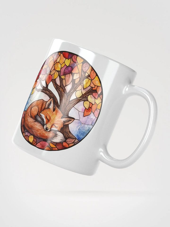Sleeping Fox Stained Glass Mug product image (4)