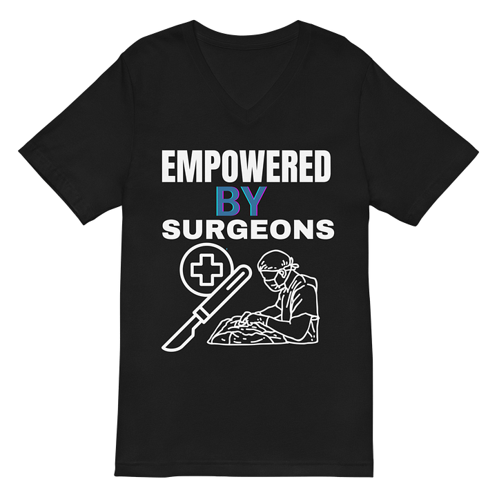 Surgeons' empowerment, Stylish Medical-themed V-Neck Tee product image (2)