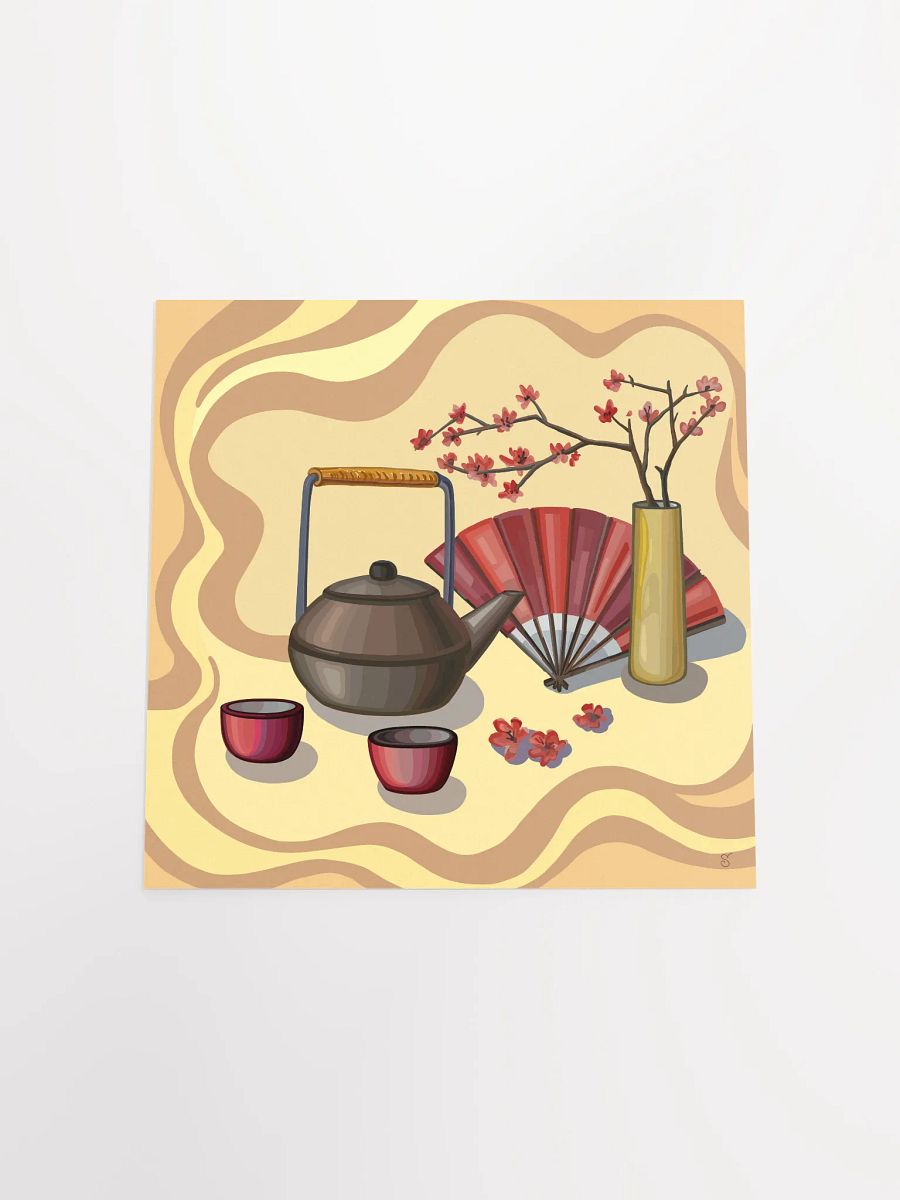Tranquil Blossom Teatime Poster - Coffee Shop No. 7 product image (4)