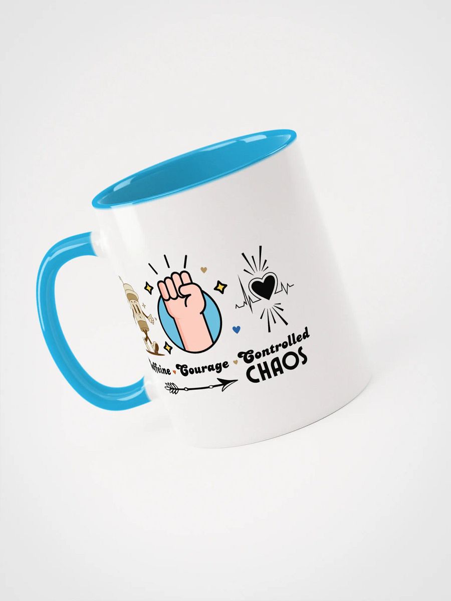 Caffeine, Courage, & Controlled Chaos Parkinson Ceramic Mug product image (6)