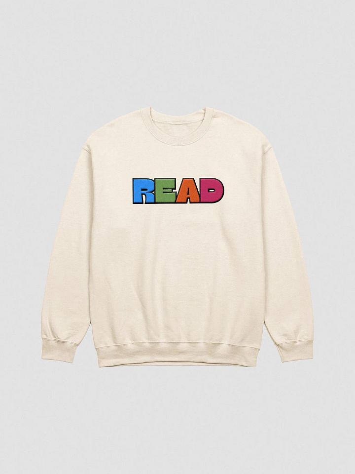 READ Color Unisex Embroidered Crewneck Sweatshirt product image (2)