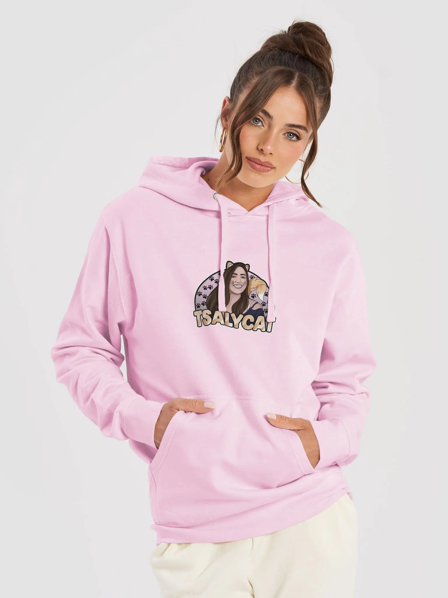 TSAlyCat Light Pink Hoodie product image (5)
