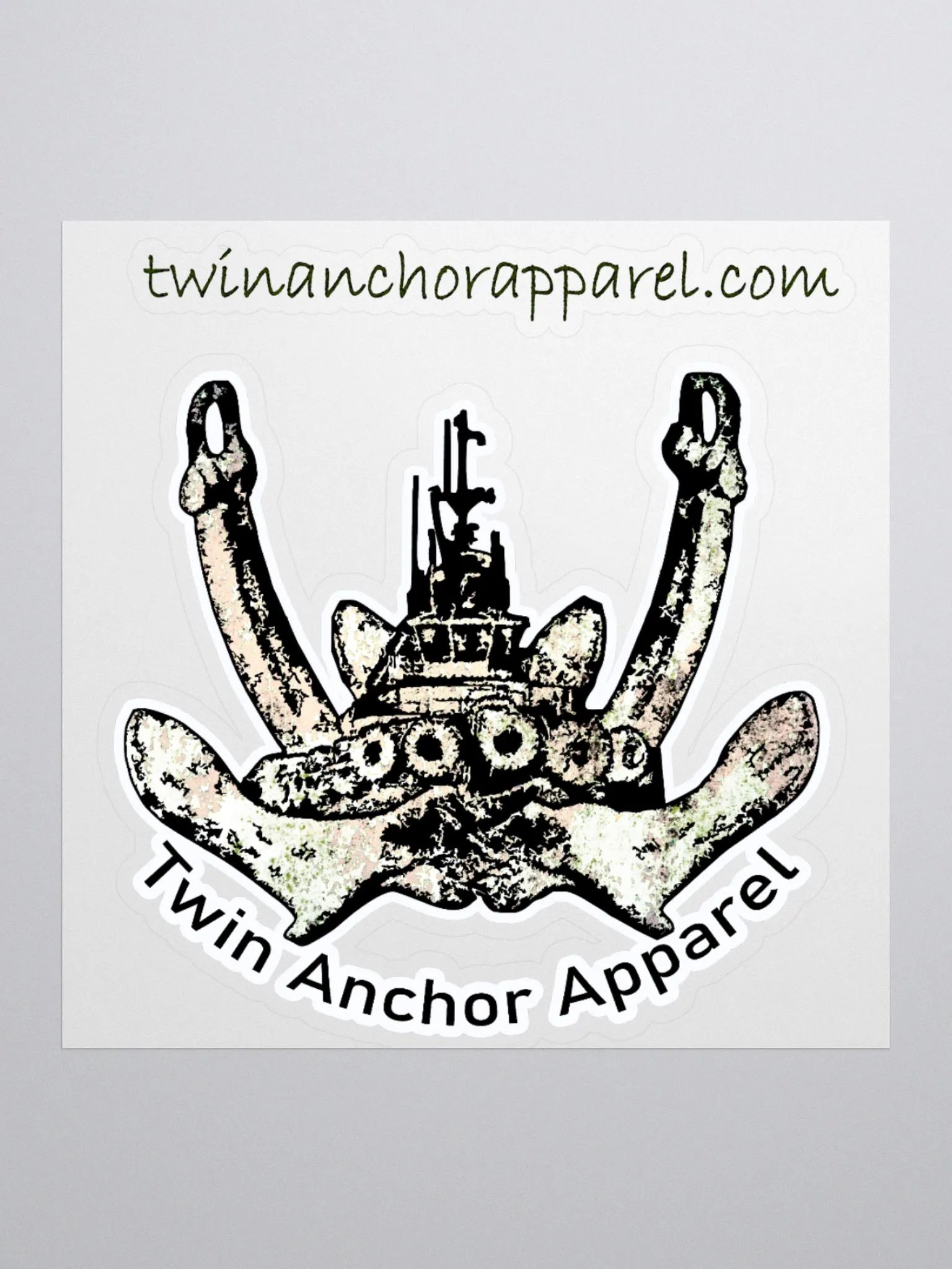 Twin Anchor Logo Kiss Cut Stickers product image (3)