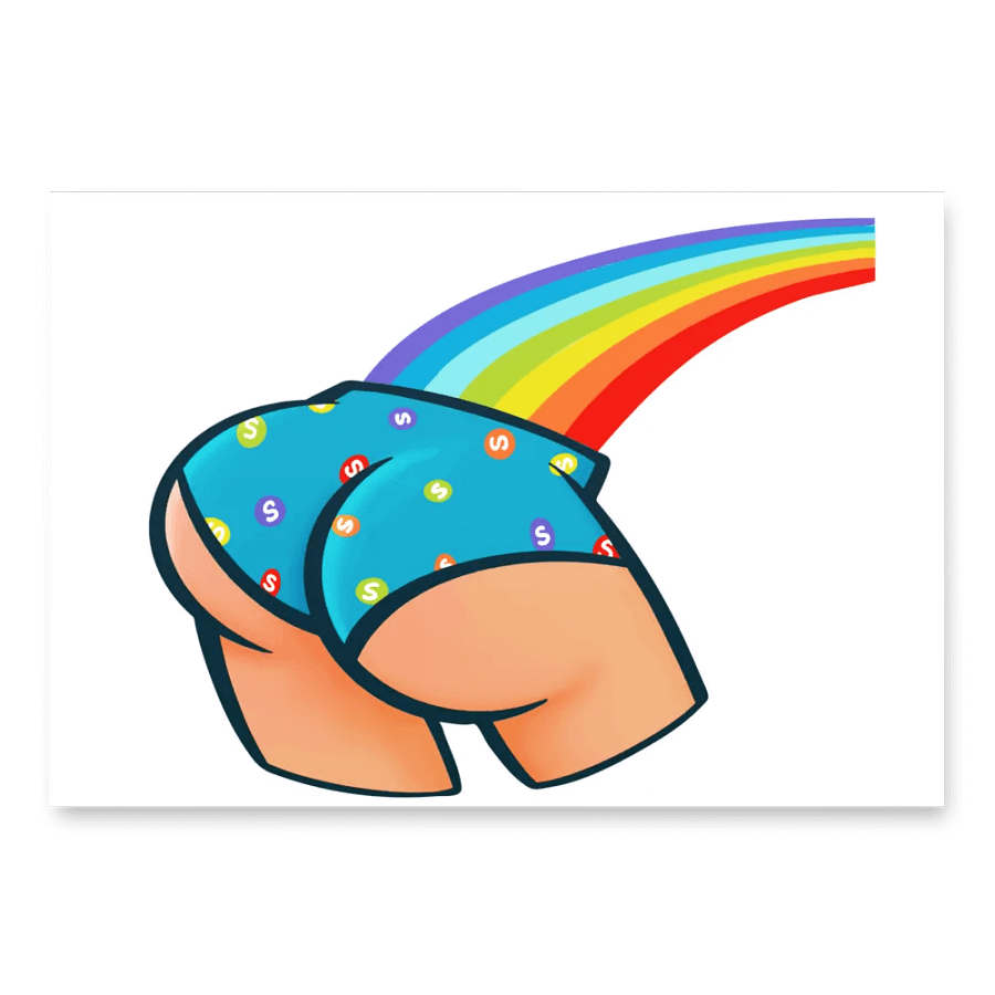 Rainbow Skittle_Butt Wrapping Paper Set product image (2)