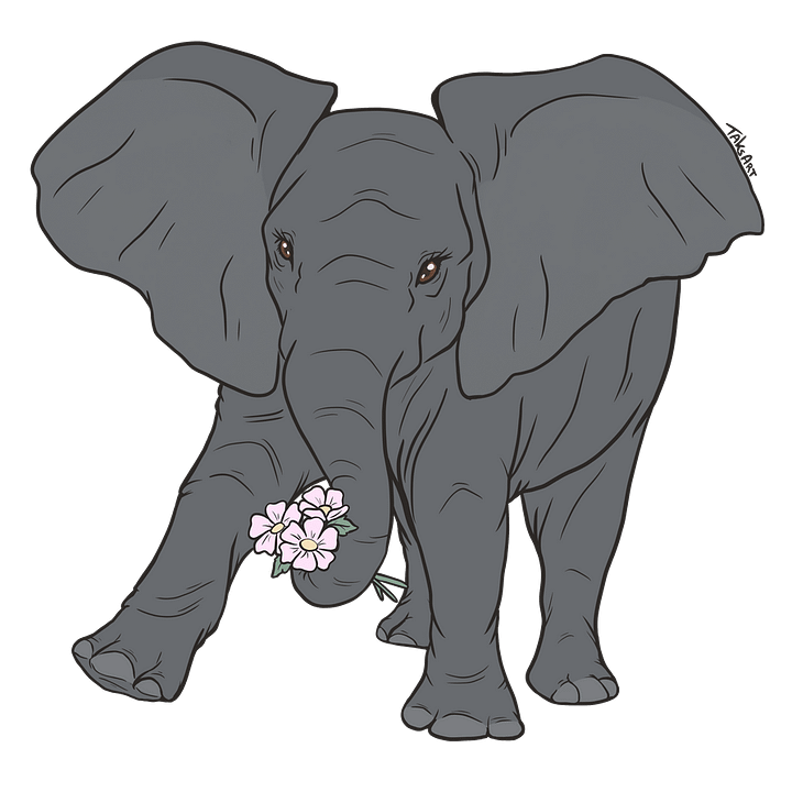 Elephant Calf - Sticker product image (1)