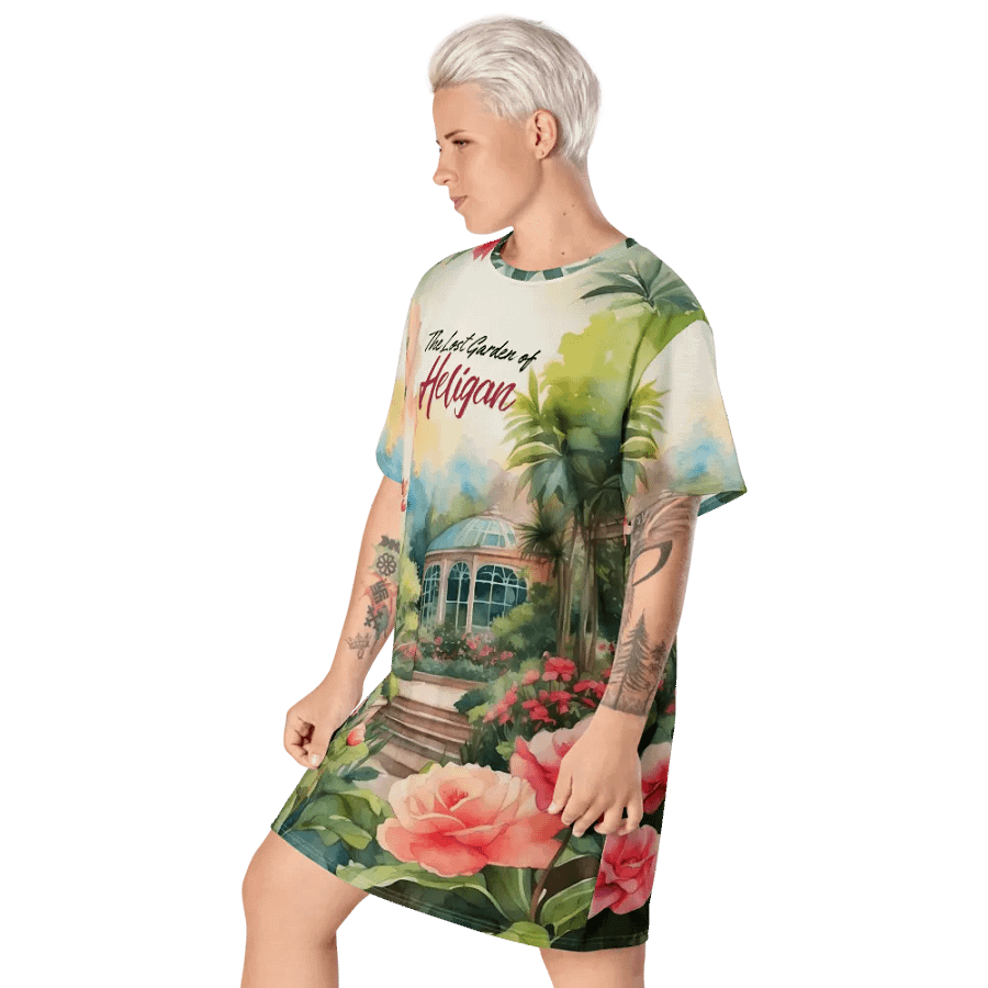 The Lost Garden of Heligan All Over Print T-shirt Dress product image (11)