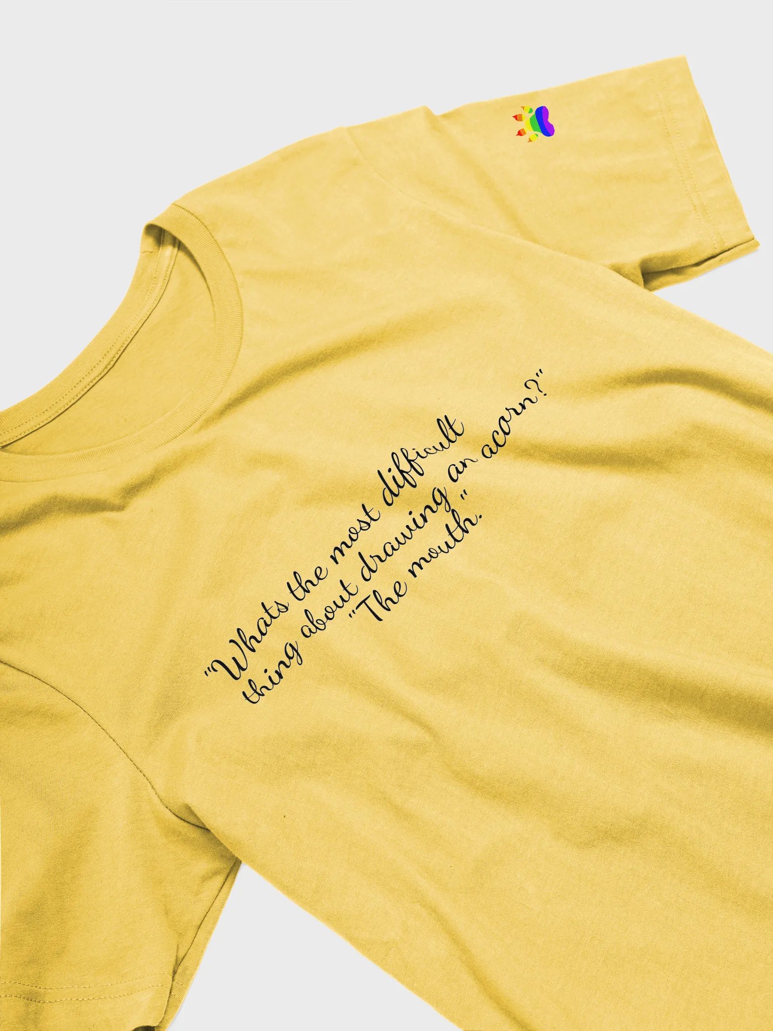 Drawing an acorn T-shirt product image (24)