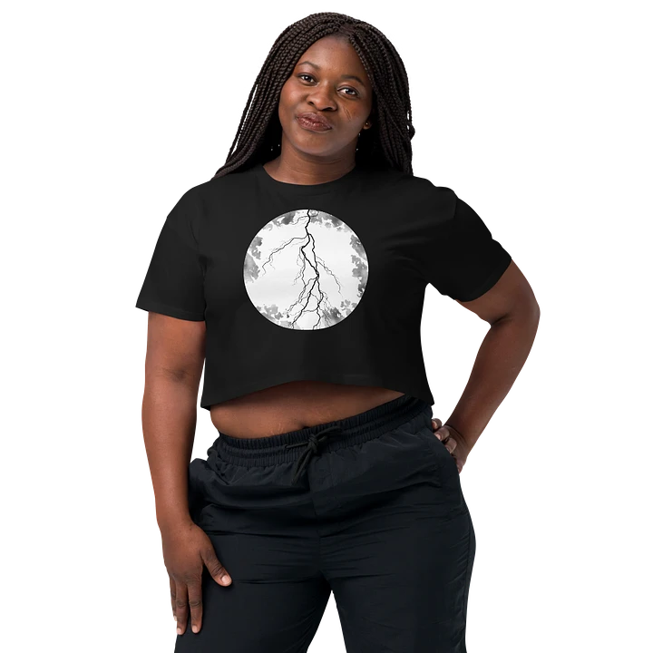 Full Moon, Lightning and Blood Women's Crop Top product image (1)