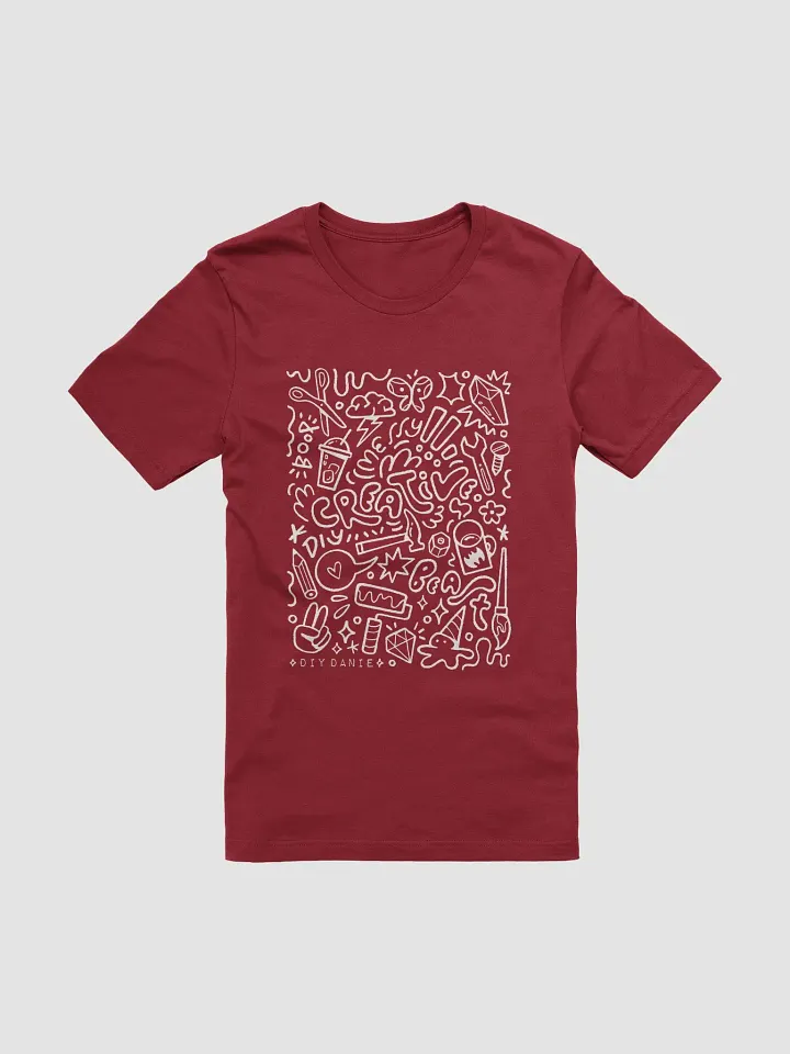 CREATIVE CHAOS T-Shirt - White txt product image (1)