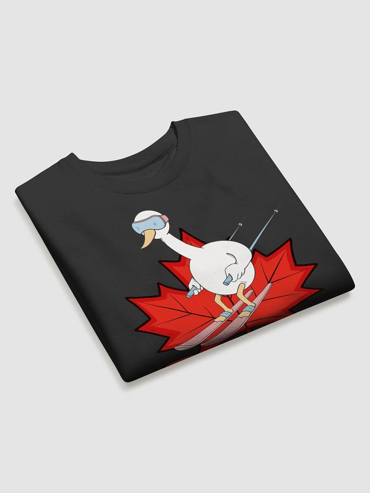 Canadian Skiing Swan Sweatshirt product image (2)