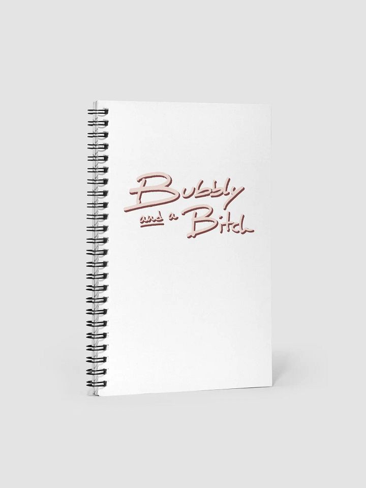 Bubbly and a B*tch (blush shadow design) notebook product image (1)