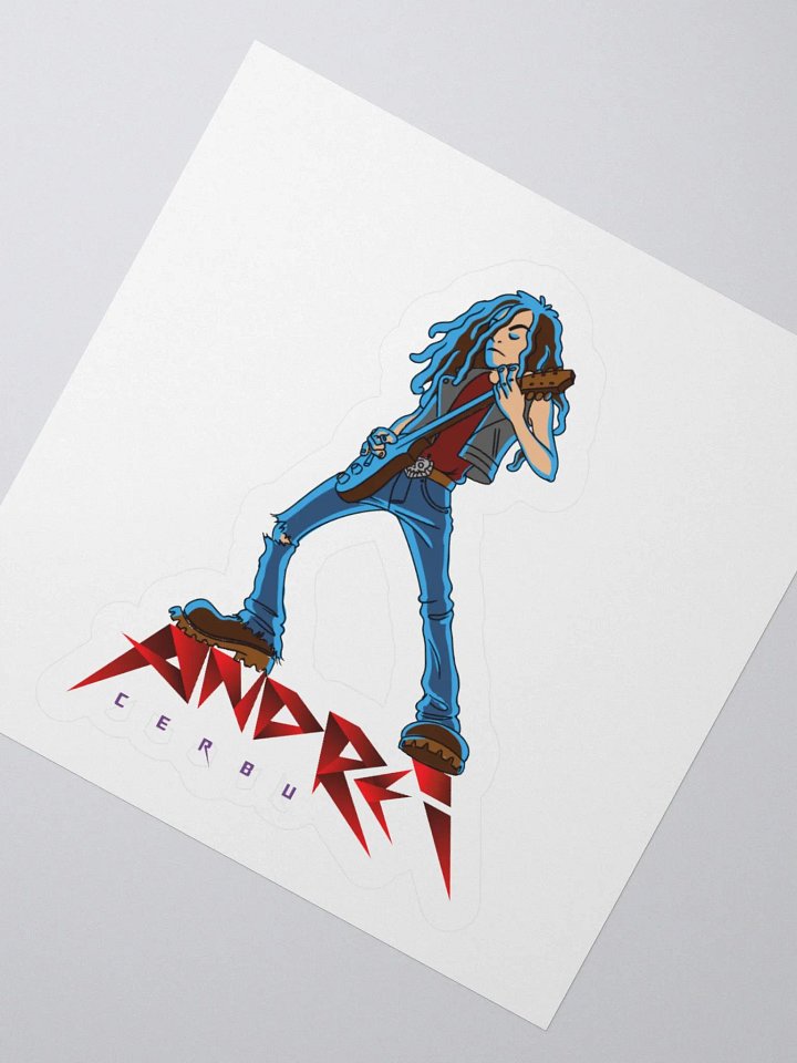 Rockstar Guitar Kiss Cut Stickers product image (6)