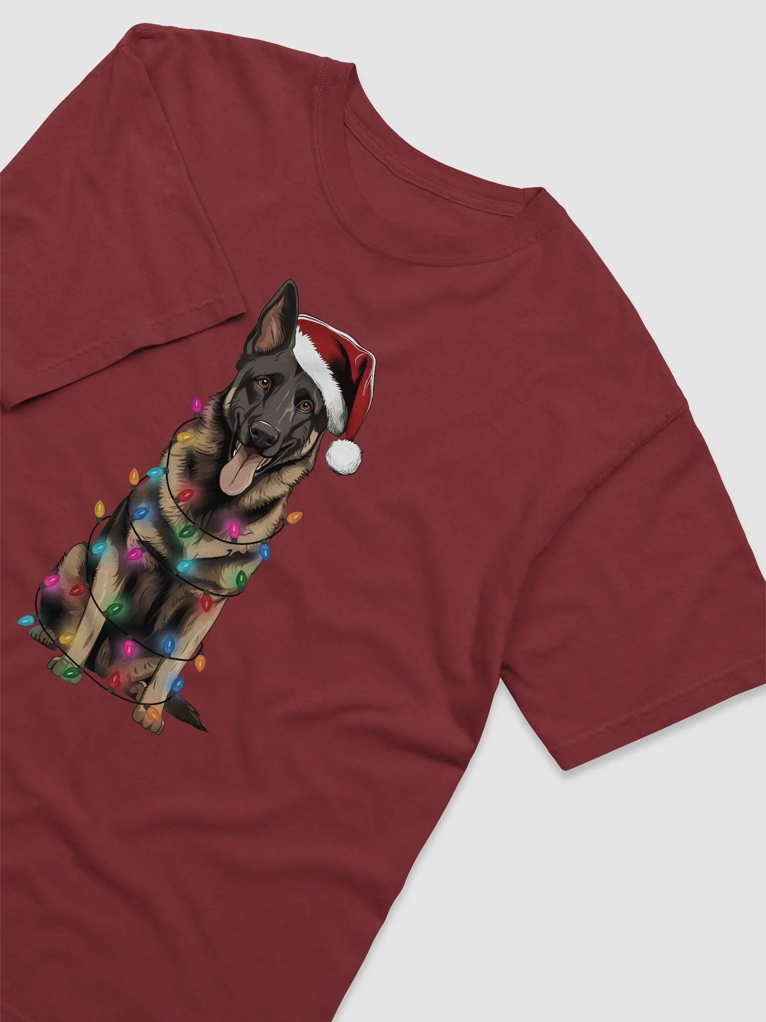 Funny German Shepherd(2) Christmas T-Shirt for GSD Paw-rents product image (6)
