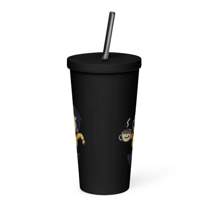 Coffee Break! Insulated Tumbler with a Straw v1 product image (1)
