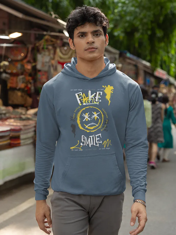 Fake Smile | Gildan Classic Unisex Hoodie product image (1)