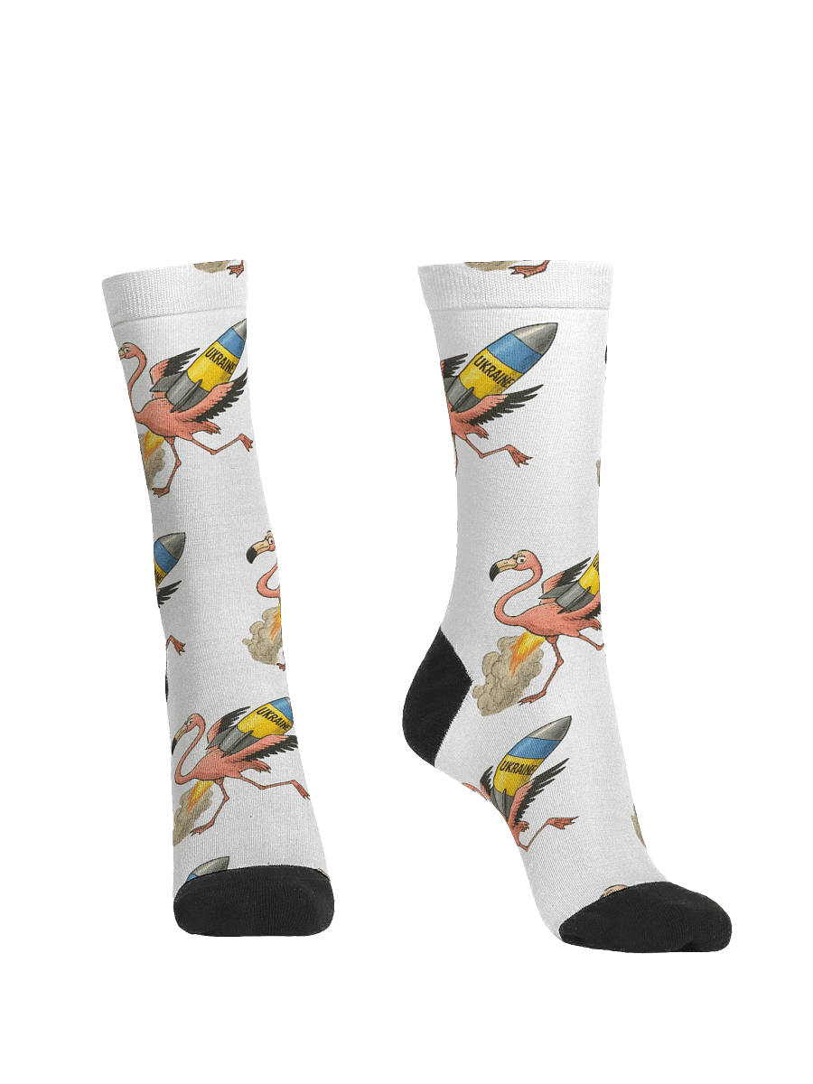 Flamingo Rocket Adventure Crew Socks product image (2)