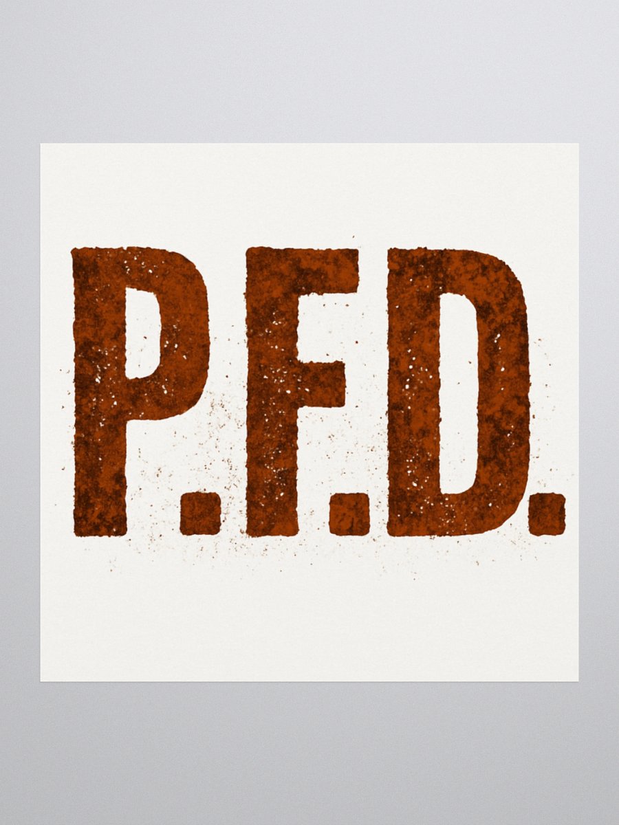 P.F.D. Logo Sticker product image (1)