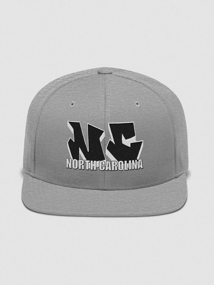 NORTH CAROLINA, NC, Graffiti, Yupoong Wool Blend Snapback Hat product image (1)