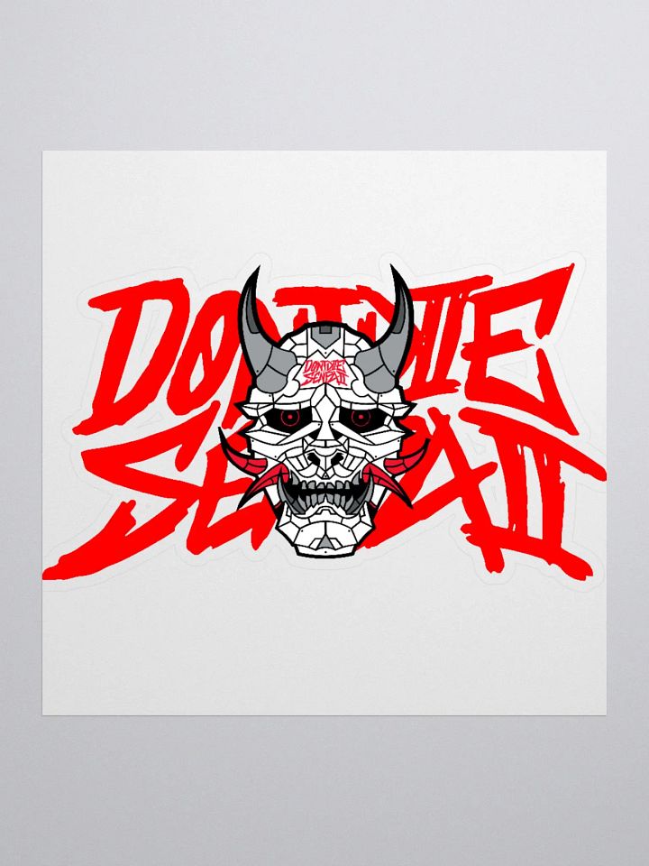 DontDieSenpai Double Logo Sticker product image (1)