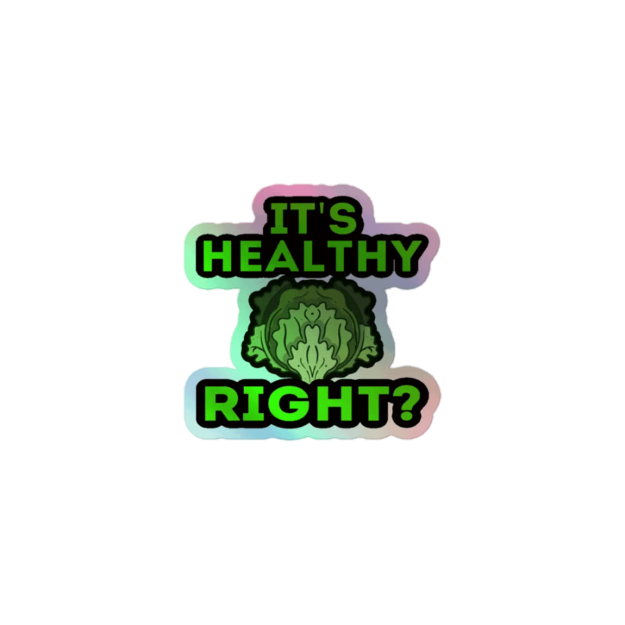Healthy Holographic Sticker product image (1)