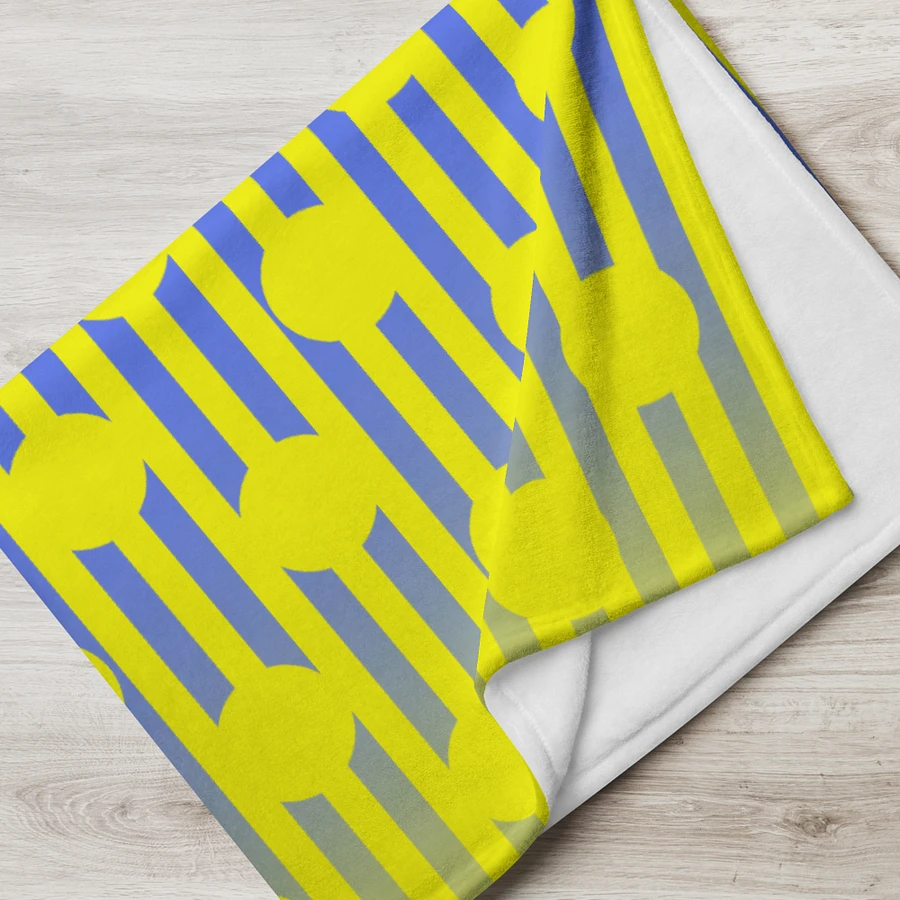 Yellow Polkadots and Stripes Throw Blanket product image (17)