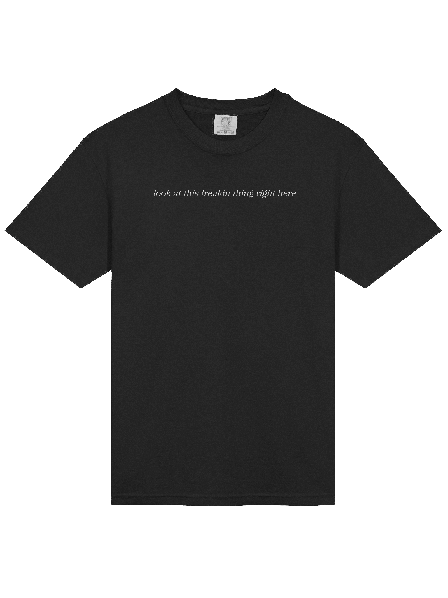 Look At This Freakin Thing Right Here T-Shirt (Comfort Colors, Soft Embroidered Edition) product image (3)