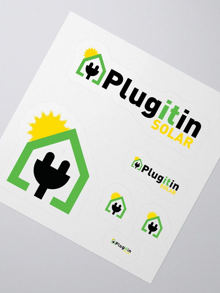 Plug It In Solar High-Quality Kiss Cut Stickers product image (5)