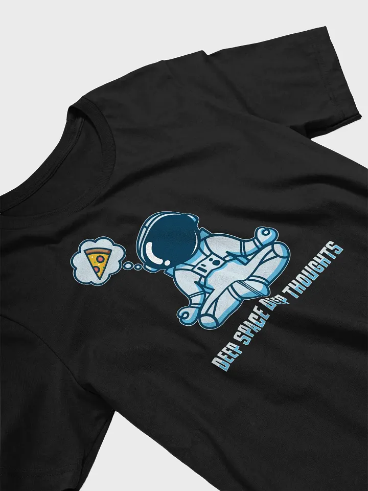 Deep Space, Deep Thoughts – Funny Meditating Astronaut Tee product image (2)
