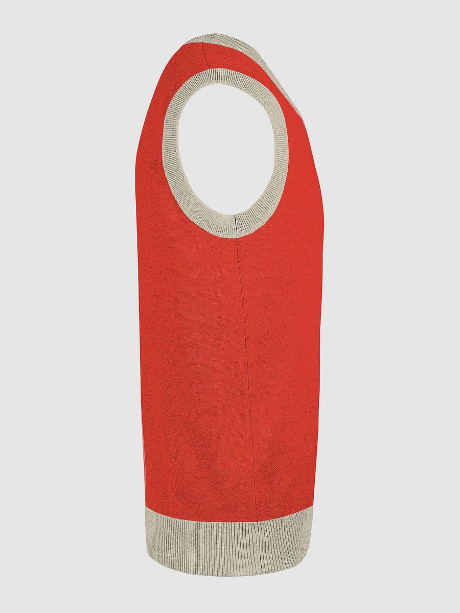 Floral Fantasy Knitted V-Neck Vest product image (24)