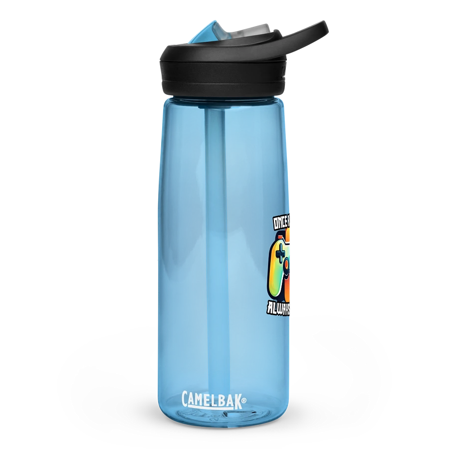 All Gamers United bottle with straw product image (2)