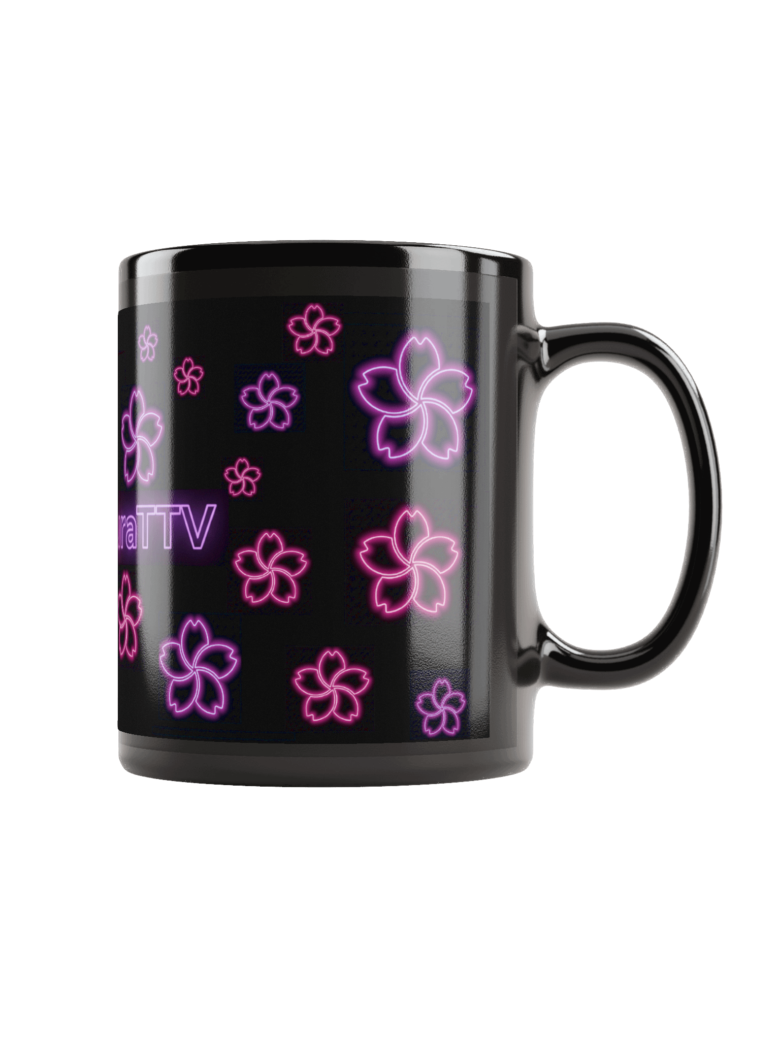 Neon Sakura Black Mug product image (2)