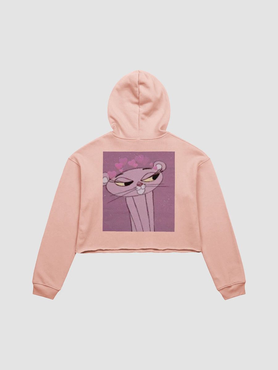 Whimsical Pink Panther Crop Hoodie product image (2)