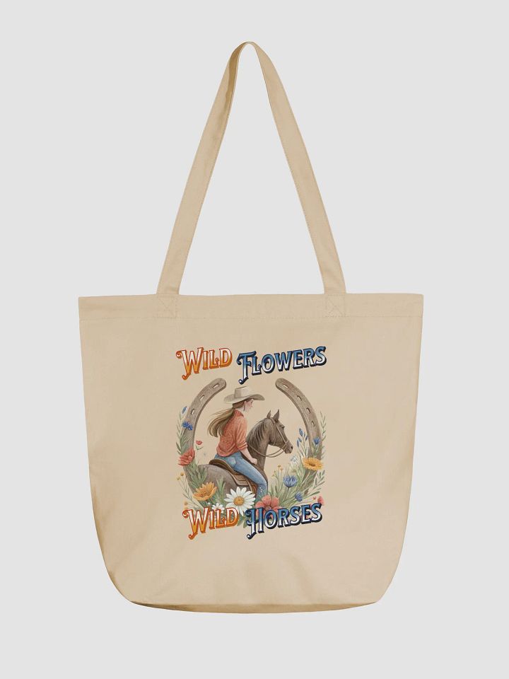 Wild Flowers Wild Horses Cowgirl Eco Tote product image (5)