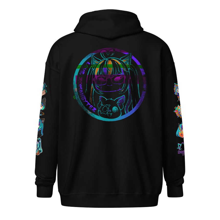 glitch stamp zip up hoodie product image (2)