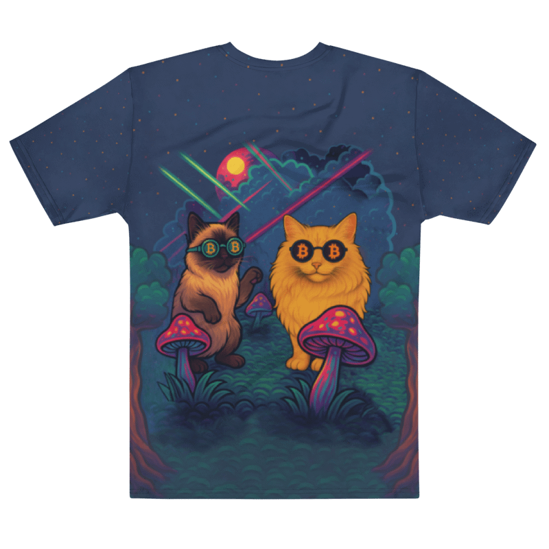 Purr-sychedelic ₿ Rave T-shirt product image (2)