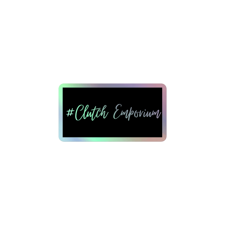 Clutch Sticker Holographic / Solid Black product image (1)