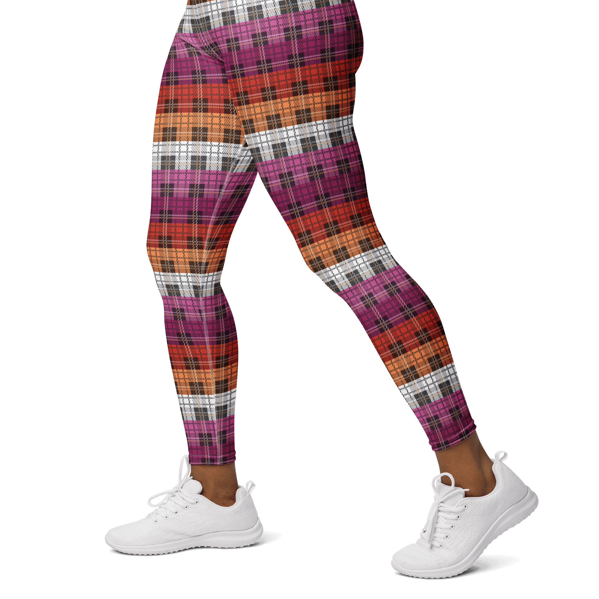 Lesbian Pride Plaid Leggings product image (3)