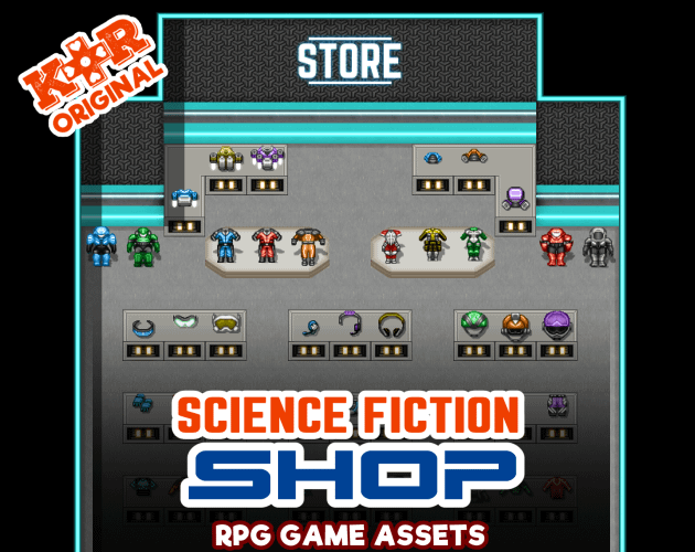 KR Science Fiction Shop Tileset for RPGs product image (1)
