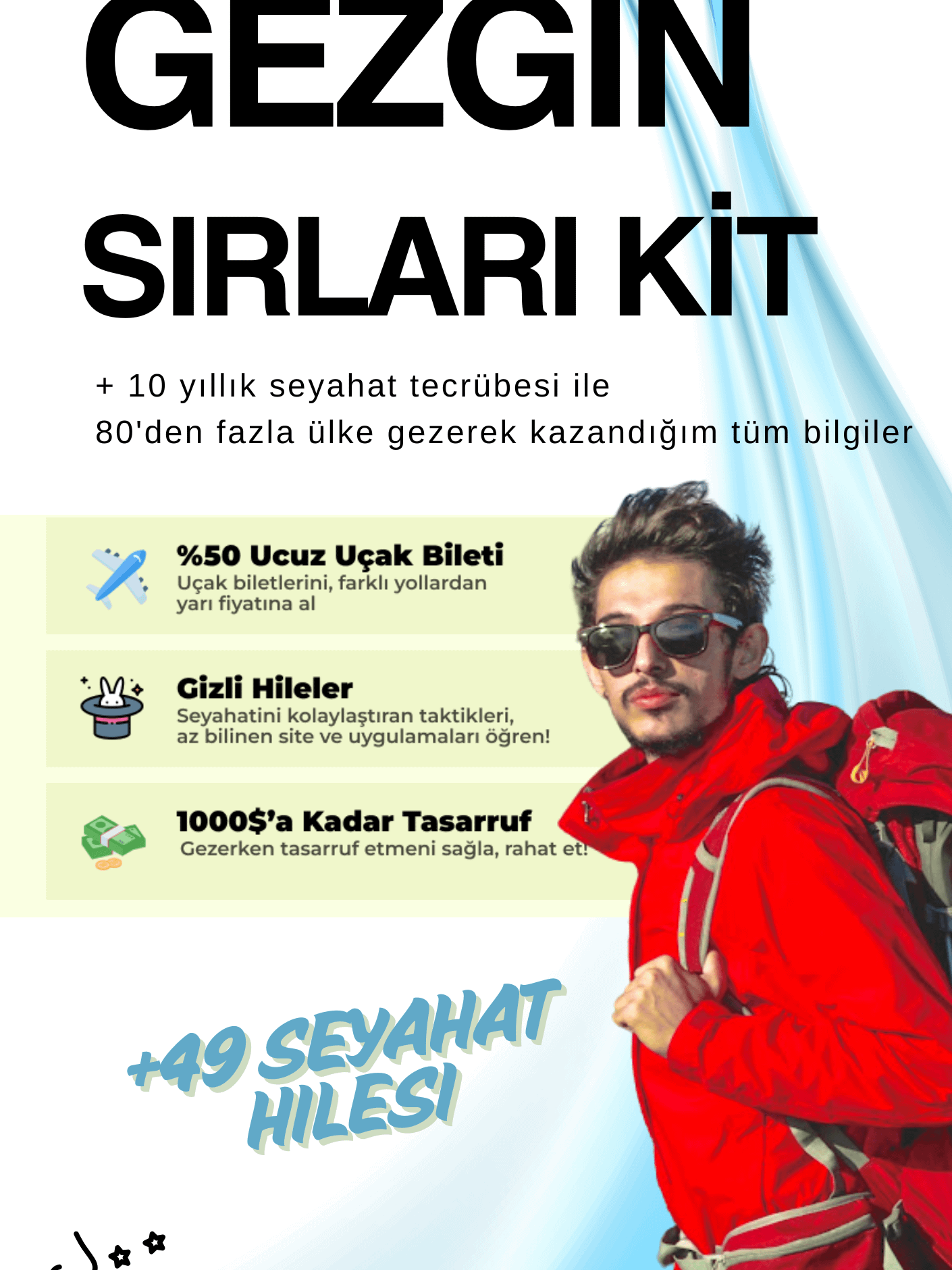 Gezgin Sırları E-Kitap (49+ seyahat hilesi öğren) product image (1)
