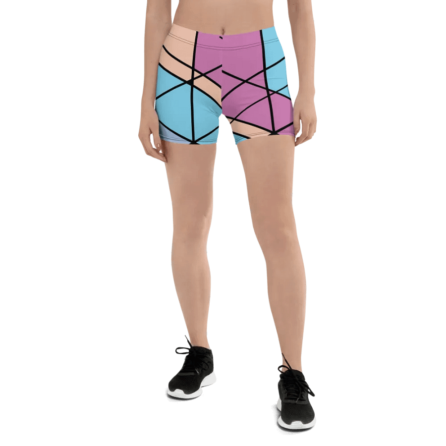 Modern Cool Multi-Colored Geometric Pattern Shorts product image (4)