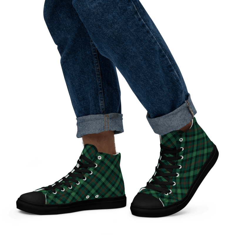 Ross Hunting Tartan Men's High Top Shoes product image (5)