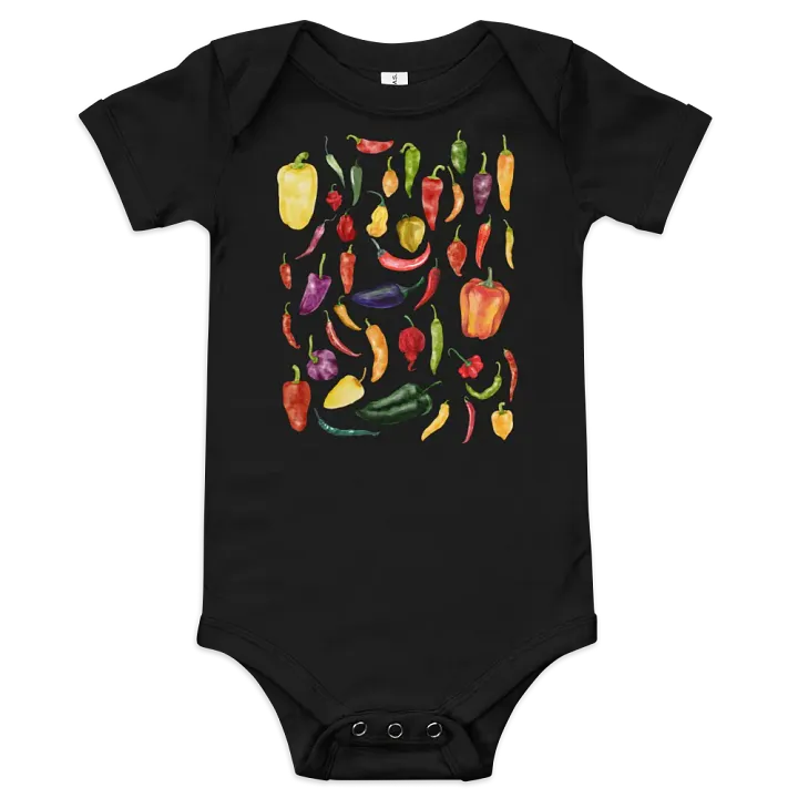 Chili Pepper Collage Baby Bodysuit product image (1)