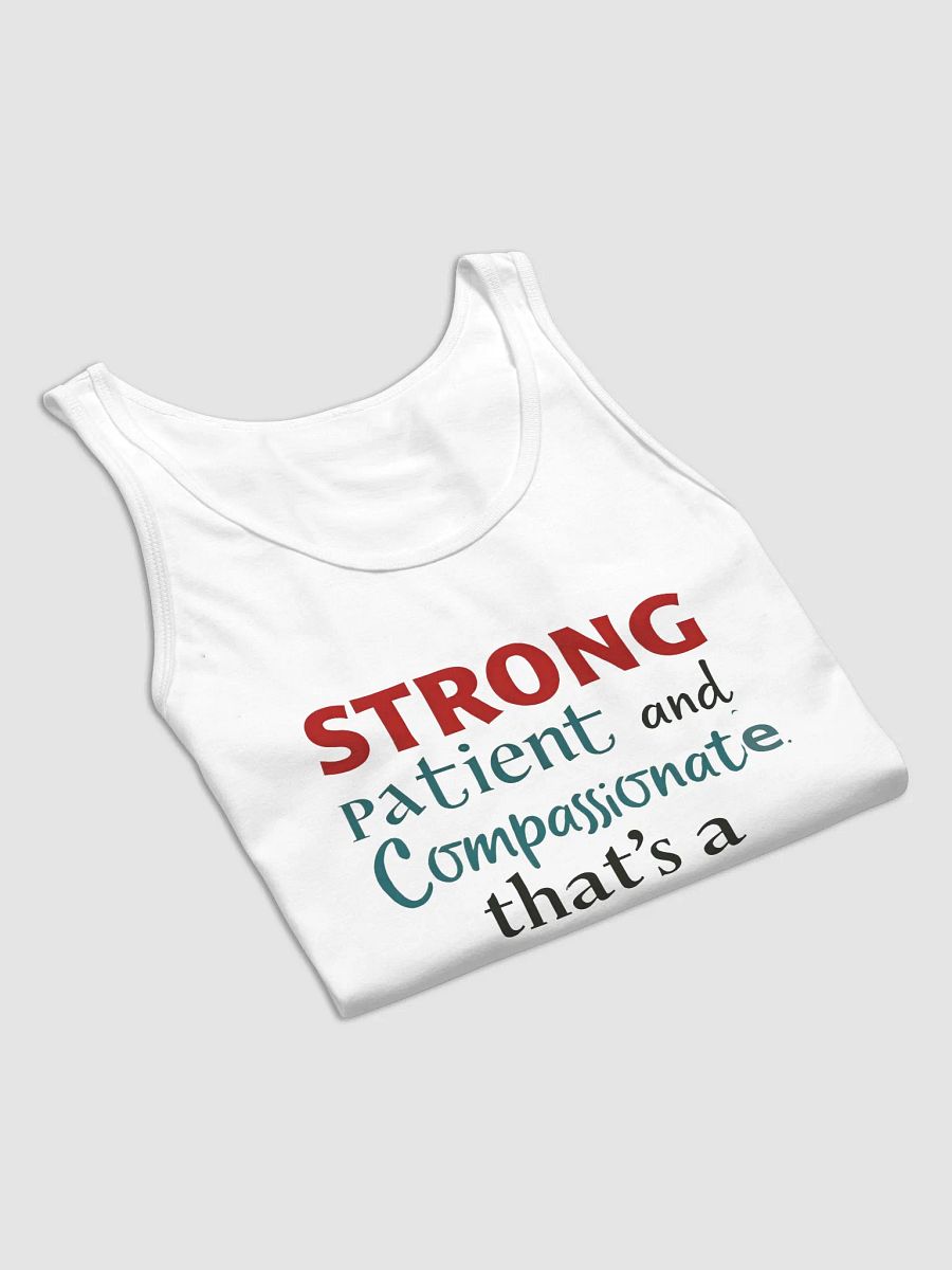 STRONG, patient and compassionate, Nurse Strength Jersey Tank product image (24)