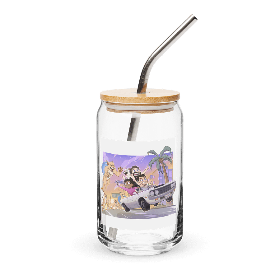 Cat-astrophic Fur-ocius Purrsuit Glass Cup product image (1)